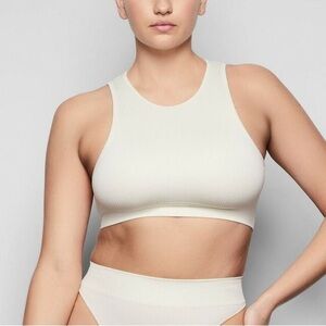SKIMS Bone Stretch Rib High Neck Bra Sz. L/XL​​​​​​​​​